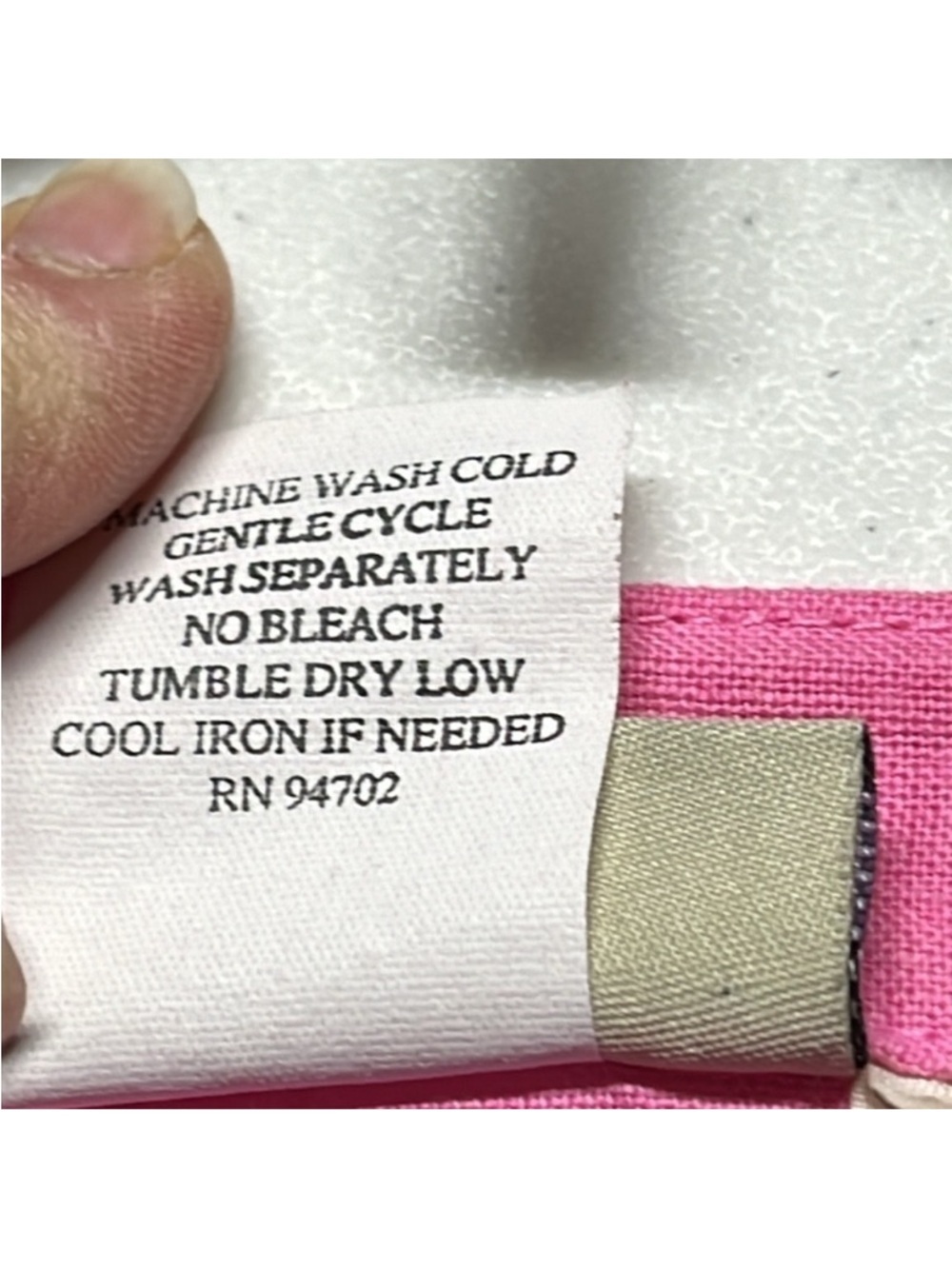 BUNDLE 3PC Vacation Bundle Pink Linen Top Croft & Barrow Capri Jeans Necklace - Picture 7 of 12